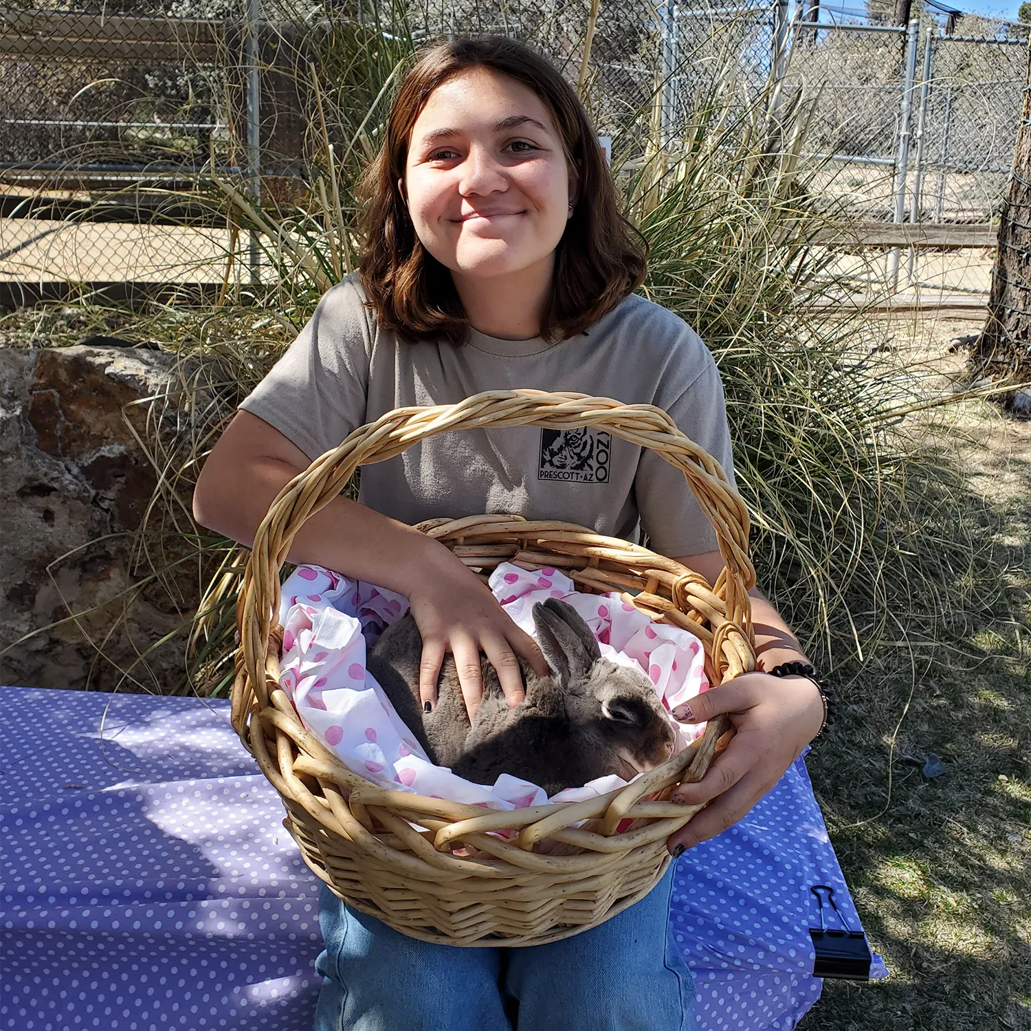 Teen at Heritage Park Zoo Prescott